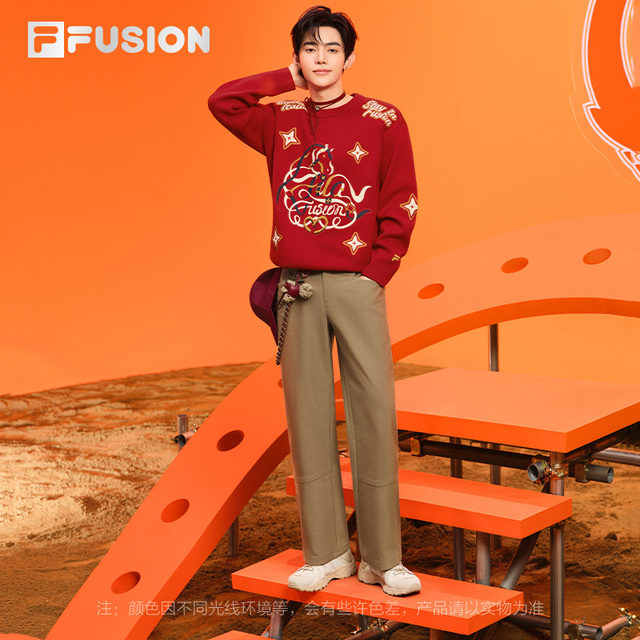 FILAFUSION ເສື້ອຖັກຄູ່ຍີ່ຫໍ້ trendy