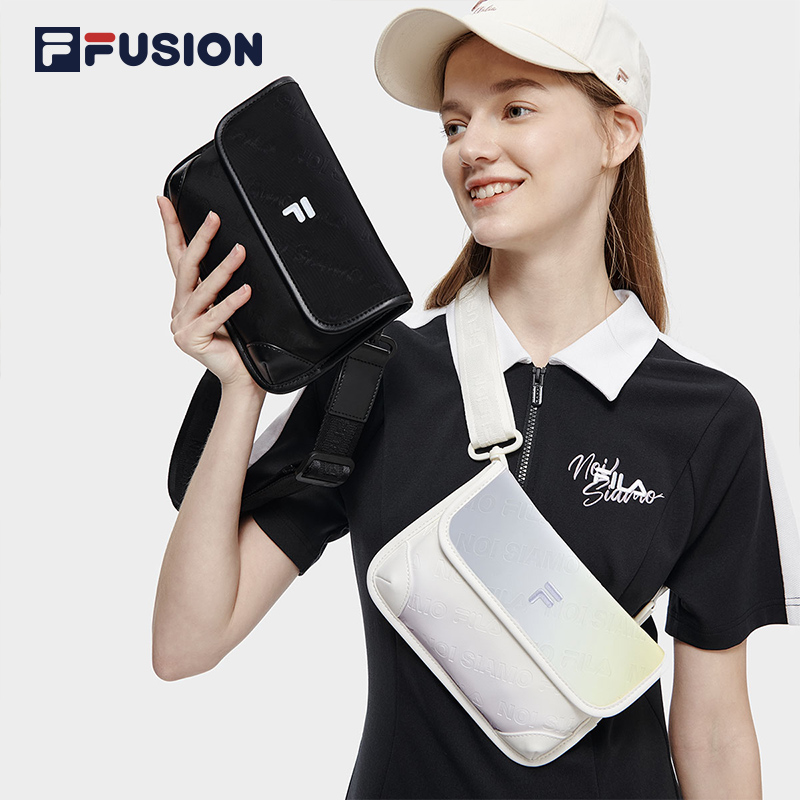 FILA FUSION斐乐潮牌情侣挎包时尚包包休闲女包单肩包运动小包男 - 图1