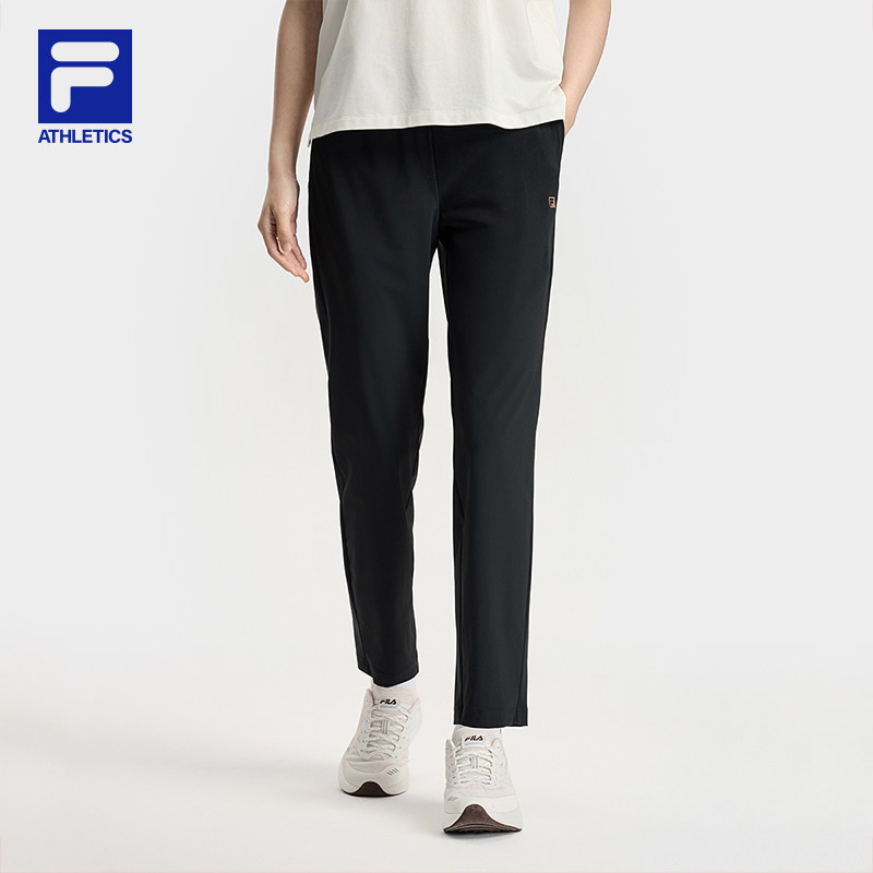 FILA 斐乐官方女士针织长裤2025秋季新款健身裤子运动基础直筒裤,淘宝优惠券,粉丝福利购,淘宝优惠卷