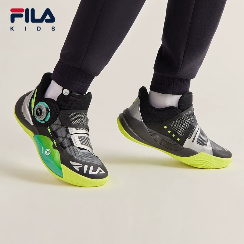 FILA KIDS斐乐童鞋儿童篮球鞋2024春季新款男女大童BOA旋钮运动鞋-图1