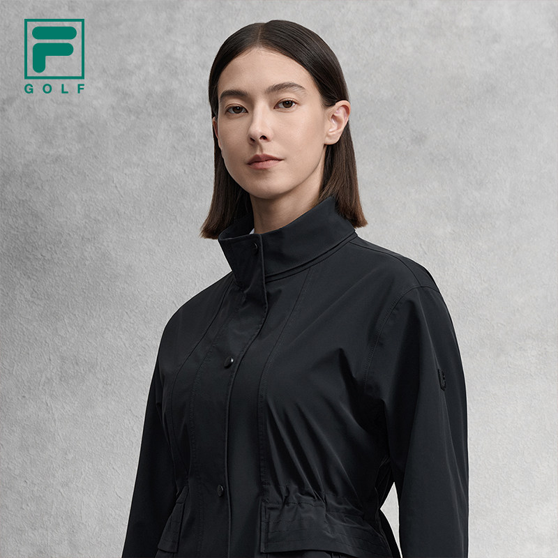 FILA 斐乐官方女梭织外套2025秋新高尔夫运动防水透湿可收腰上衣,淘宝优惠券,粉丝福利购,淘宝优惠卷