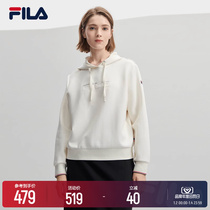 FILA Filatte Official Womens knit cap blouse 2023 Winter new minimalist fashion Casual Wear