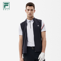 FILAFila Mens knitted waistcoat 2022 Summer new professional sports Golf waistcoat slim