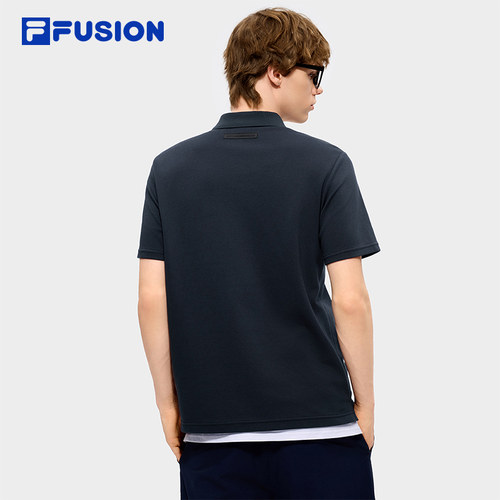 田曦薇同系列|FILA FUSION斐乐官方男子短袖POLO衫2026夏新款上衣 - 图3