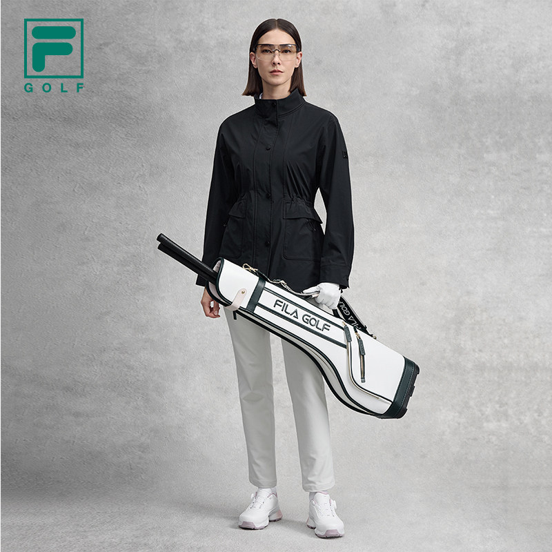 FILA 斐乐官方女梭织外套2025秋新高尔夫运动防水透湿可收腰上衣,淘宝优惠券,粉丝福利购,淘宝优惠卷