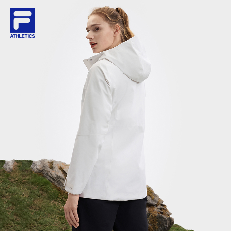 FILA山锋茧GTX WS防风斐乐官方女外套两件套25春新户外连帽三合一