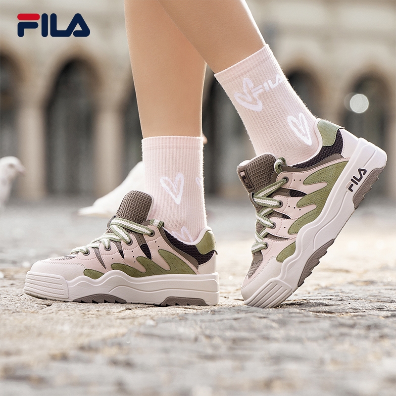 FILA 斐乐官方女鞋ROSETTA摩登板鞋2024春新款斑斓鞋运动鞋休闲鞋 - 图3