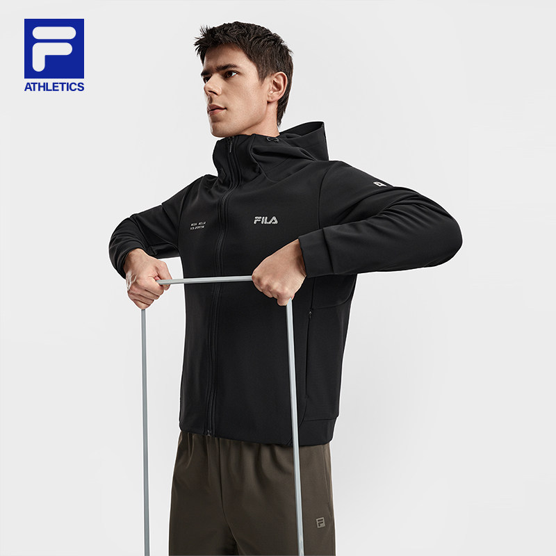 FILA斐乐官方男针织连帽外套26春新款健身运动跑步户外通勤风上衣,淘宝优惠券,粉丝福利购,淘宝优惠卷