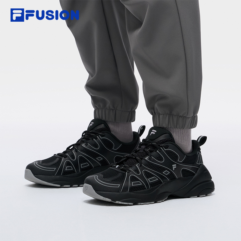 FILA FUSION 斐乐潮牌轨迹鞋男鞋黑武士新款老爹鞋透气运动鞋女鞋 - 图2