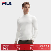 FILA File Official Man Knit Long Sleeve Shirt 2024 Spring new minimalist fashion Body Casual Long T-Shirt