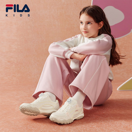 FILA KIDS斐乐德训鞋儿童复古跑鞋2026新款女大童旋钮薄底运动鞋 - 图2