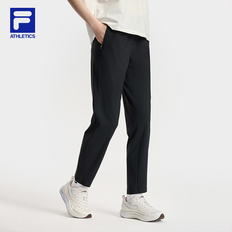 FILA 斐乐官方女士针织长裤2025秋季新款健身裤子运动基础直筒裤,淘宝优惠券,粉丝福利购,淘宝优惠卷