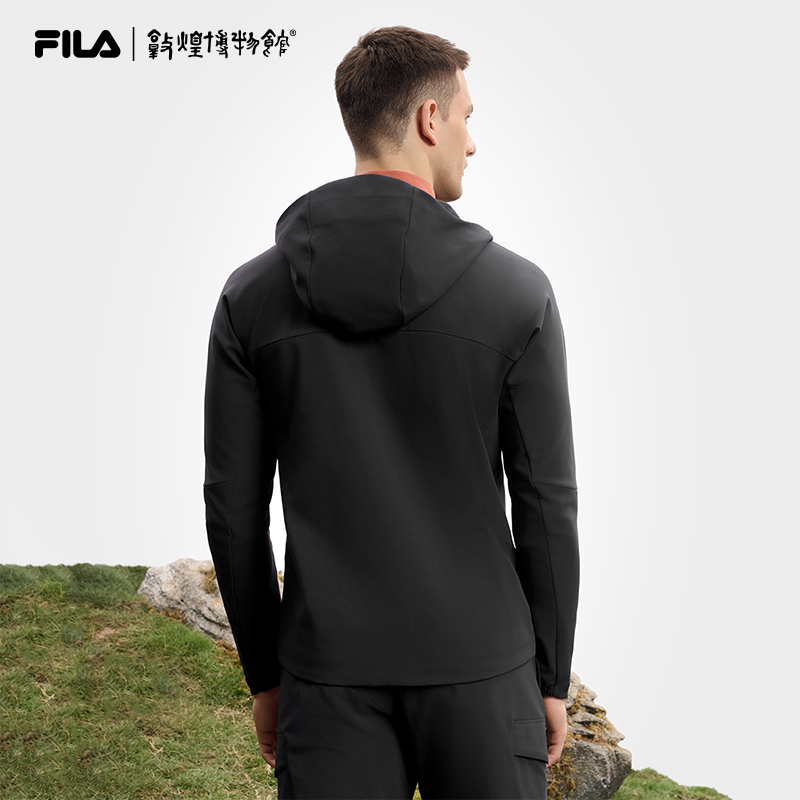 黄景瑜同款│FILA敦煌博物馆联名多彩山系山锋茧斐乐25春新男外套