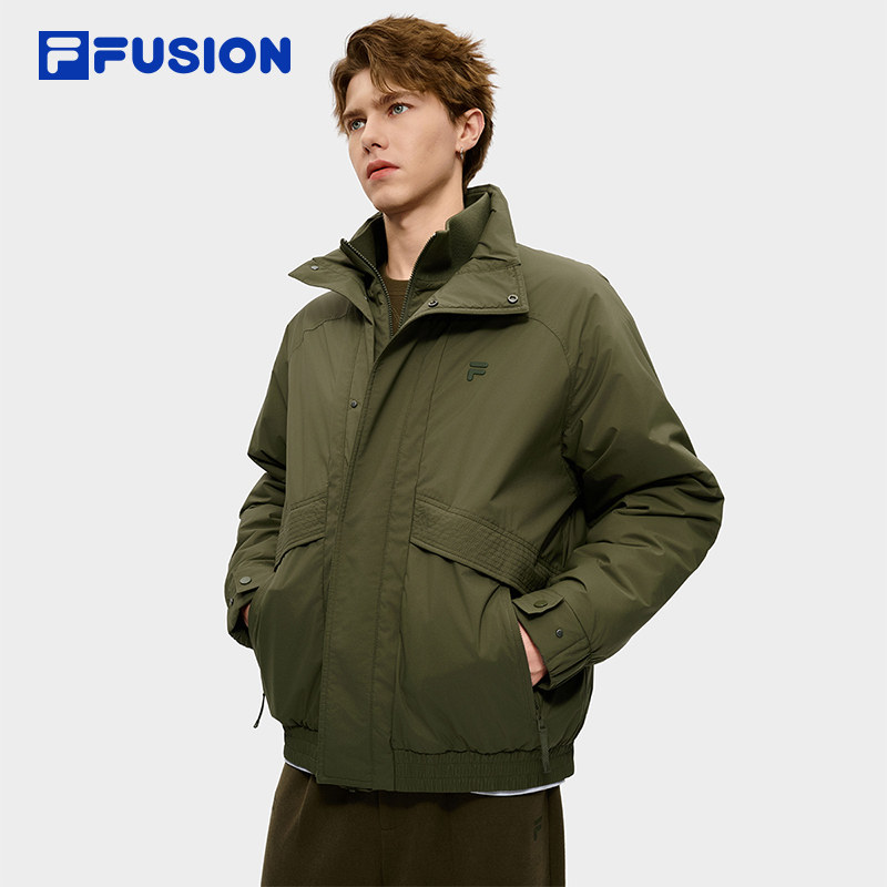 FILA FUSION斐乐潮牌棉服男2026春新款时尚休闲宽松保暖夹克外套,淘宝优惠券,粉丝福利购,淘宝优惠卷