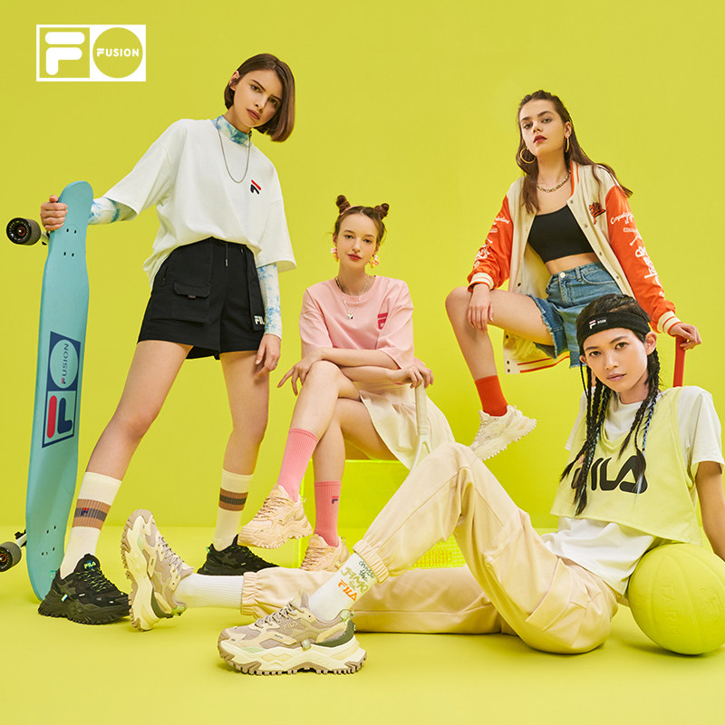 fila fusion斐乐新款硬糖女运动鞋 FILA跑步鞋