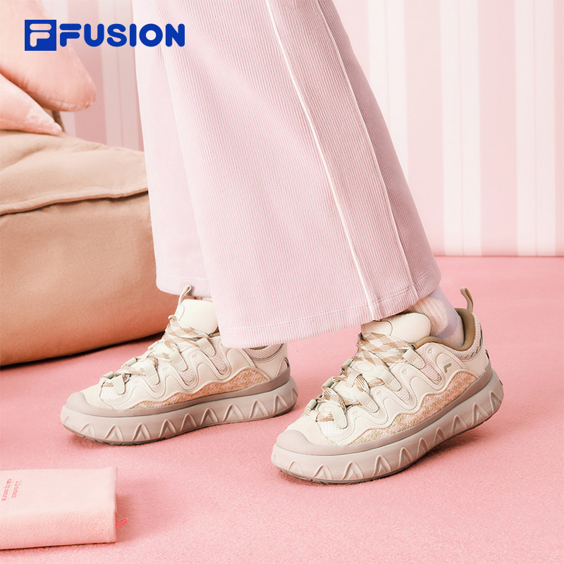 甜筒鞋丨FILA FUSION 斐乐潮牌女鞋新款厚底板鞋休闲松糕鞋小白鞋,淘宝优惠券,粉丝福利购,淘宝优惠卷