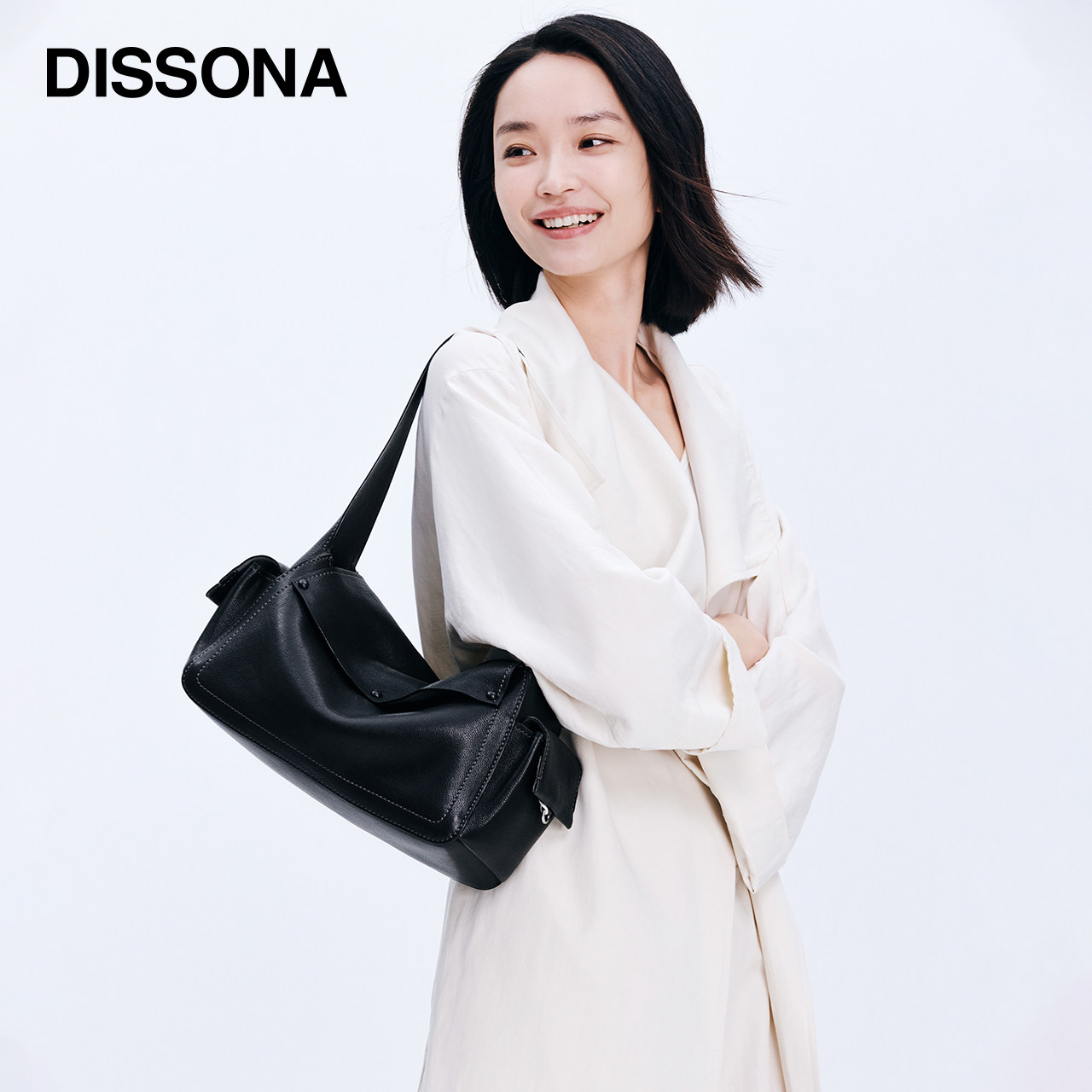 迪桑娜女包2026新品口袋吐司包手提包植鞣皮腋下hobo包单肩斜挎包