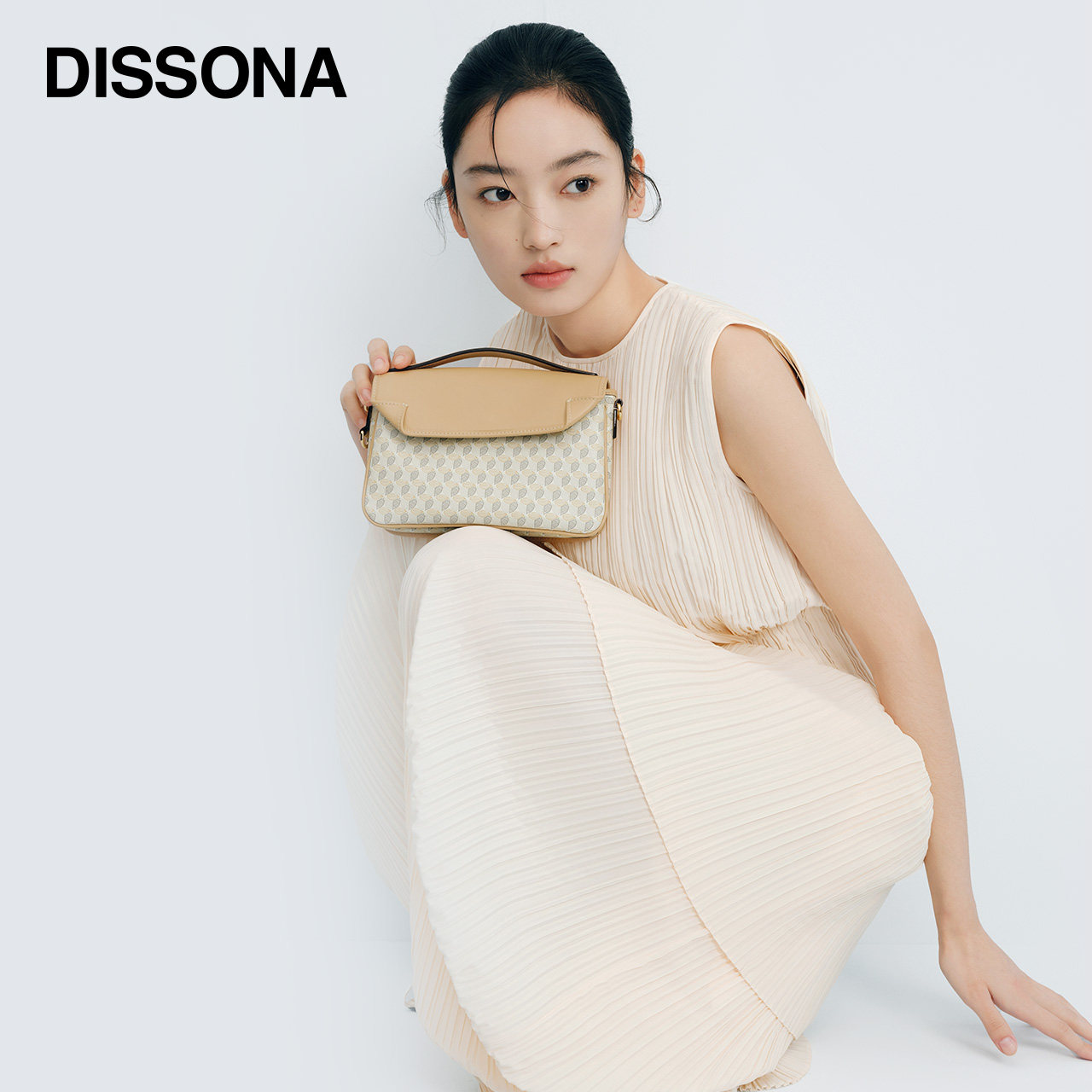 DISSONA迪桑娜女包幸运锦囊邮差包单肩老花托特包腋下包月牙包b,淘宝优惠券,粉丝福利购,淘宝优惠卷