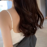 Шелковая майка топ, защитное белье, топ с чашечками, летнее нижнее белье, красивая спина