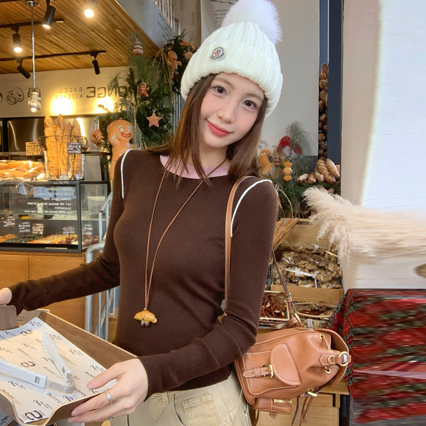 龙妹家黑色圆领打底衫女内搭毛衣2026春季新款修身巨好看针织上衣,淘宝优惠券,粉丝福利购,淘宝优惠卷