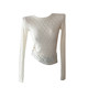 Sweet and versatile mesh lace bottoming shirt for women