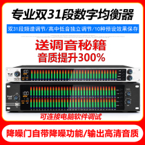 Professional 31 Paragraphs Digital Equalizer Professional Noise Reduction Acoustic Door Stage Performance Audio Processing Spectrum Display Home