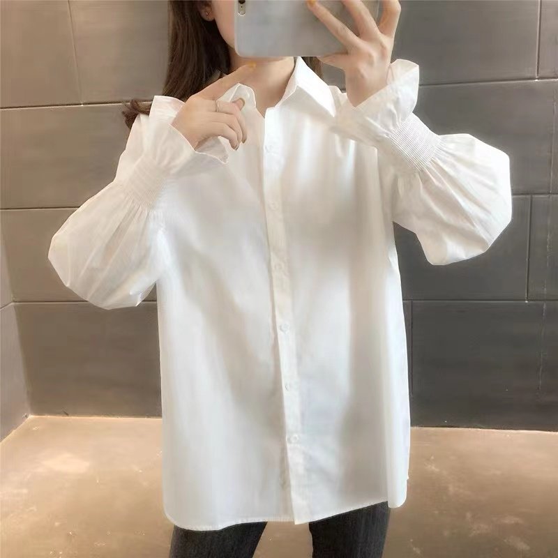 2024年新款衬衫女喇叭袖,淘宝优惠券,粉丝福利购,淘宝优惠卷