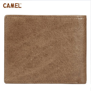 【非卖品】camel骆驼头层牛皮 时尚大钞夹 卡包2折皮夹MC103082