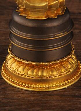 纯铜嘎当塔高/藏传/嘎当派舍利塔/佛堂摆件供品法器甘露摆件