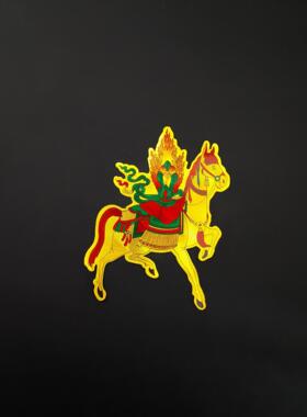 马宝摩尼宝组合仿金箔不干胶贴纸 门框墙上装饰结缘