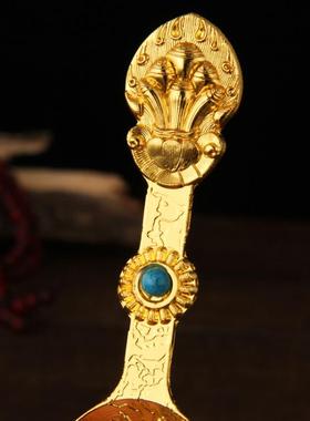 藏式烟供勺子纯手工密宗法器