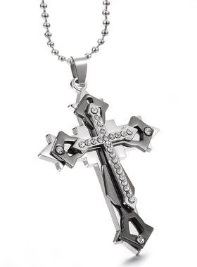 欧美项链风格三层圣经项链