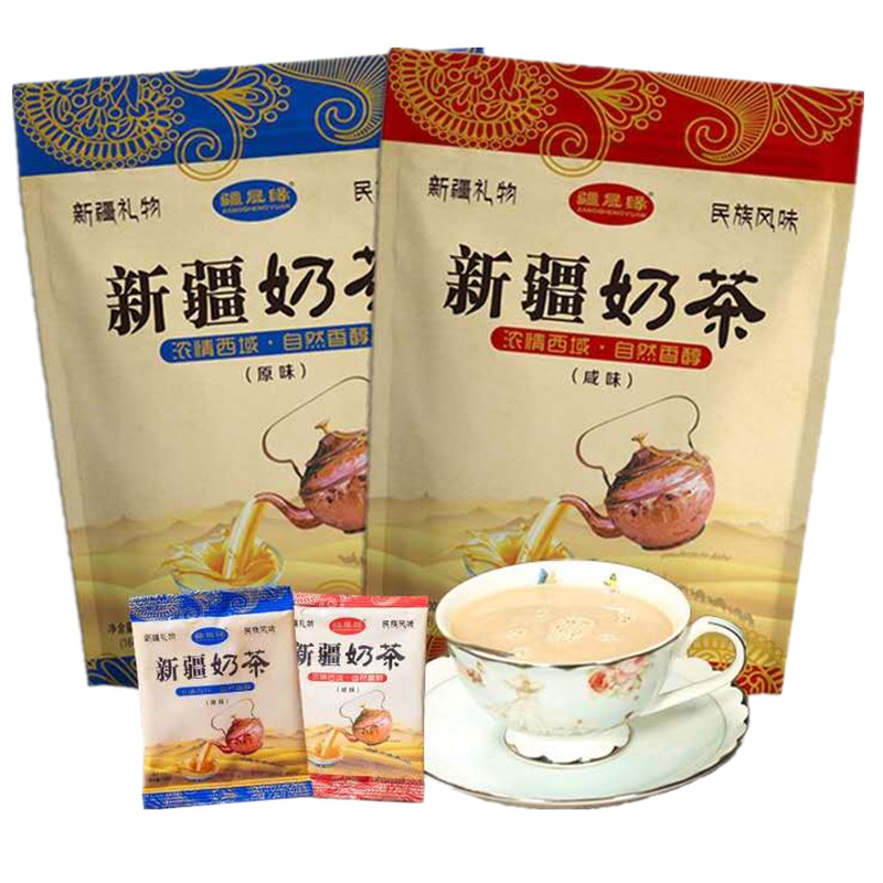 疆晟缘新老新疆咸味原味奶茶粉特产冲饮袋装速溶饮品 - 图3