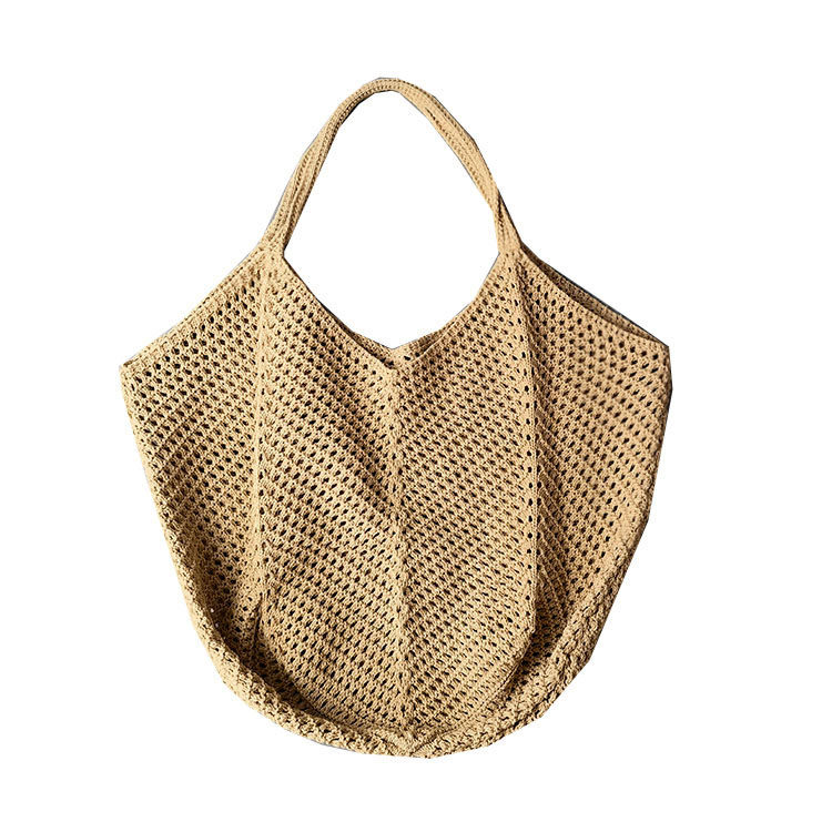 （实物拍摄--细棉线）小众特别渔网包文艺单肩包镂空编织包沙滩包,淘宝优惠券,粉丝福利购,淘宝优惠卷