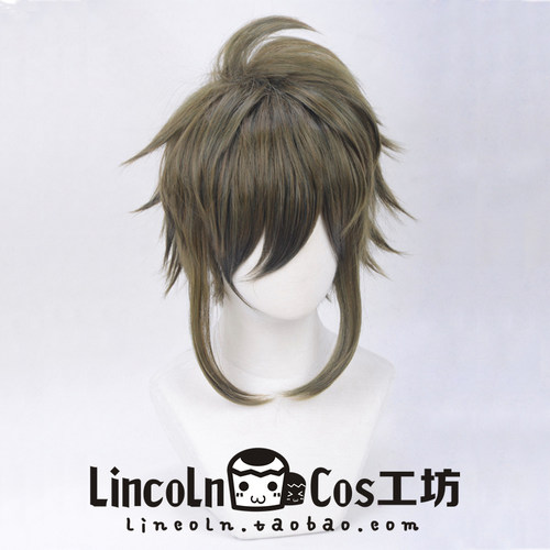 【LINCOLN 】IDOLiSH7 二階堂大和 橄榄绿COSPLAY假发 反翘短发 - 图1