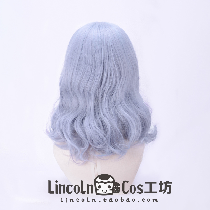 LINCOLN 东方Project 蕾米莉亚·斯卡雷特 cosplay假发灰紫色卷发 - 图2