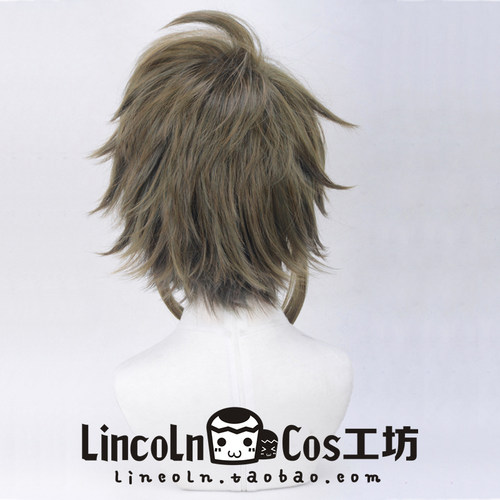 【LINCOLN 】IDOLiSH7 二階堂大和 橄榄绿COSPLAY假发 反翘短发 - 图3