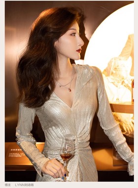 法式轻奢精致设计粼境冰糖吊坠可抽拉叠戴锁骨项链女小众ins风潮