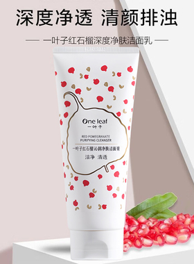 一叶子深层清洁毛孔温和型洗面奶
