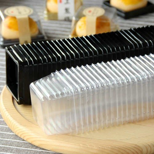 Утолщенный 50G80G100G Прозрачный лунный пирог с пирожным коробкой яиц яиц желток хрустящий снежный снежный снег