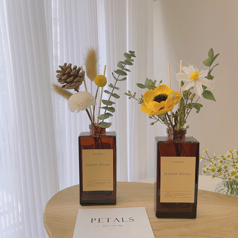 干花无火香薰精油白茶栀子花桂花香氛摆件卧室内持久空气清新除味,淘宝优惠券,粉丝福利购,淘宝优惠卷