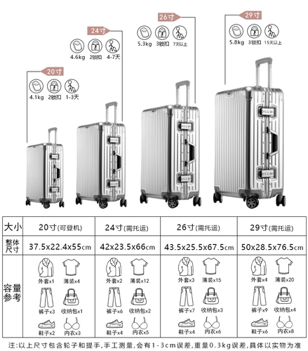 Playboy, металлический универсальный чемодан, коробка для путешествий, алюминиево-магниевый сплав