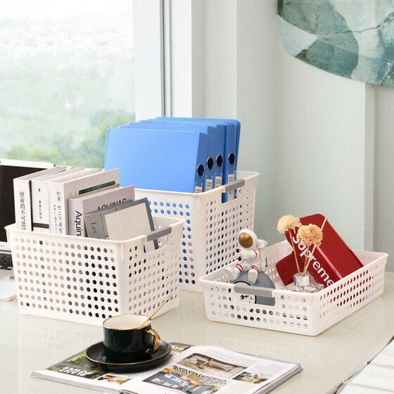 Kindergarten rectangular storage basket plastic