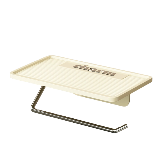 Bathroom roll paper holder mobile phone storage rack