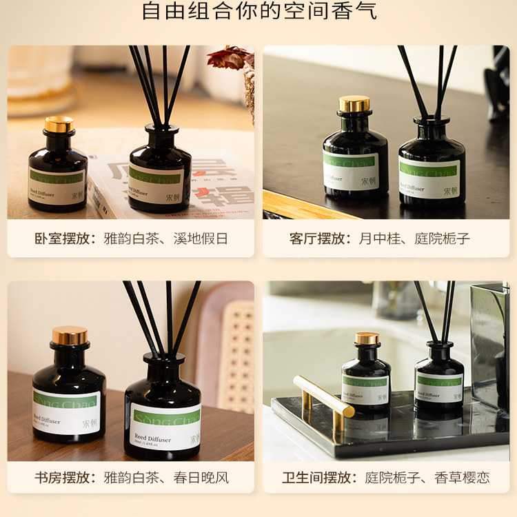 宋朝香薰室内持久家用高级卧室卫生间淡香栀子花香氛精油女生礼物,淘宝优惠券,粉丝福利购,淘宝优惠卷