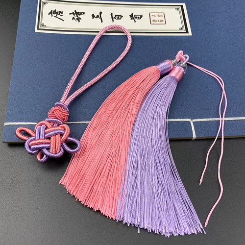 中国结古风流苏穗子 手工diy饰品配件汽车挂件双色民族风汉服吊穗 - 图2
