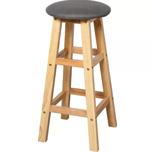 Бар -стулья, домашние батонные стулья, современный простой круглый стул, высокий стул с твердым деревом, складываемое барное стул, стул с твердым деревом