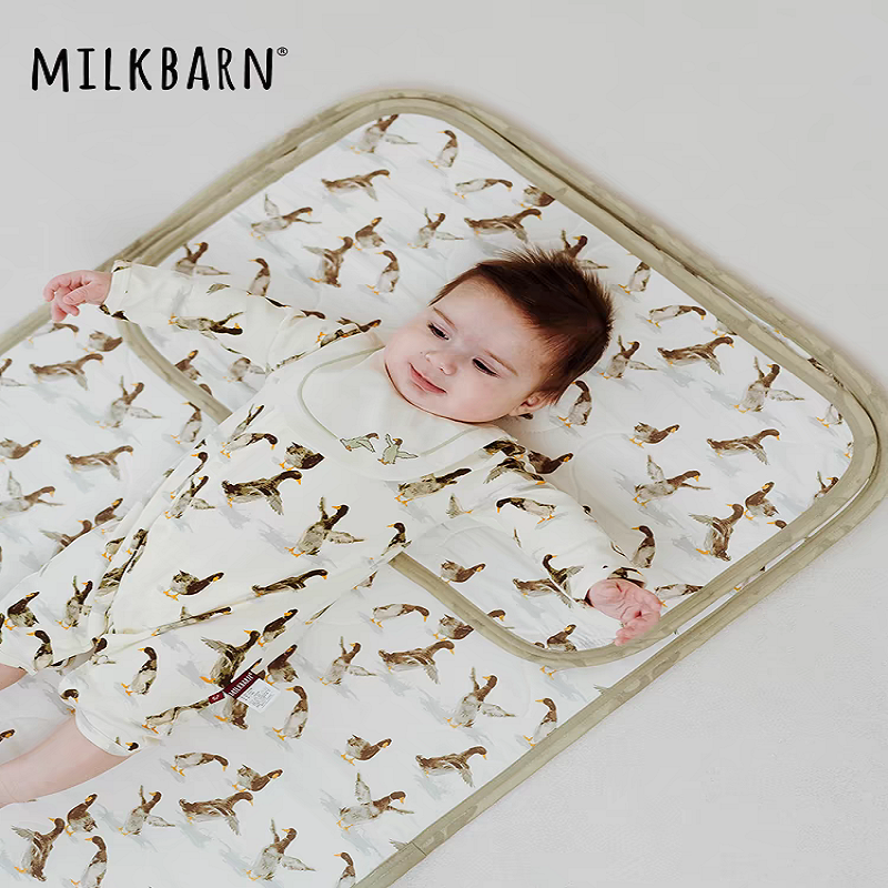 Milkbarn2024新品婴儿凉席夏季凉垫新生宝宝婴儿床幼儿园儿童席子 - 图1