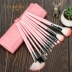 Sơ cấp Makeup Brush Set Animal Hair Makeup Tool Complete Eye Shadow Brush Lông mày Brush Blush Powder Brush Net Red - Các công cụ làm đẹp khác