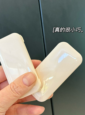 小样口红分装盘遮瑕空盒分装盒三格迷你带镜眼影唇泥替换腮红盒